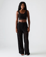 TRE LACE PANT BLACK