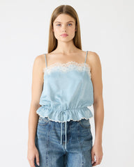ROAN TOP DUSTY BLUE