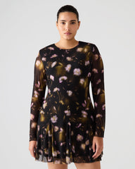 BLISS DRESS BLACK DITSY FLORAL