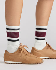 CASPER SNEAKER AND IVY 2 PACK STRIPE ATHLEISURE SOCKS BUNDLE