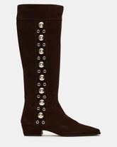DINGO BROWN SUEDE STUDS