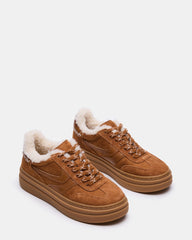 DODGE FAUX FUR CHESTNUT SUEDE