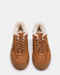 DODGE FAUX FUR CHESTNUT SUEDE