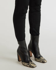 LYLE BLACK LEATHER WITH SNAKE