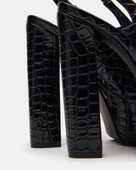 SCOTLYN BLACK CROCODILE