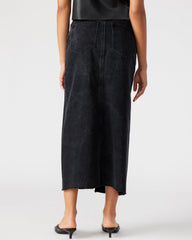 AVANI DENIM SKIRT BLACK