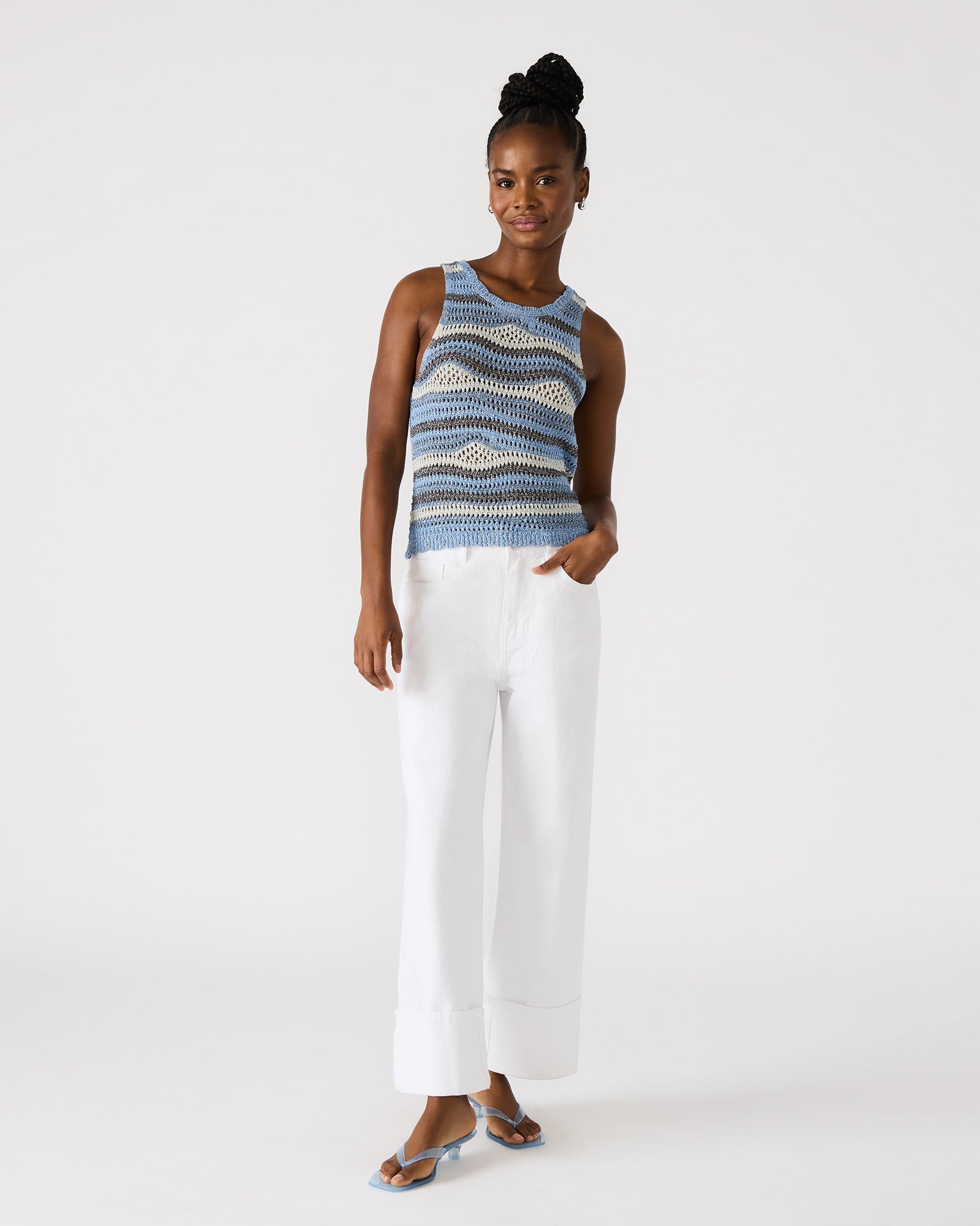 HANNAH TOP BLUE MULTI