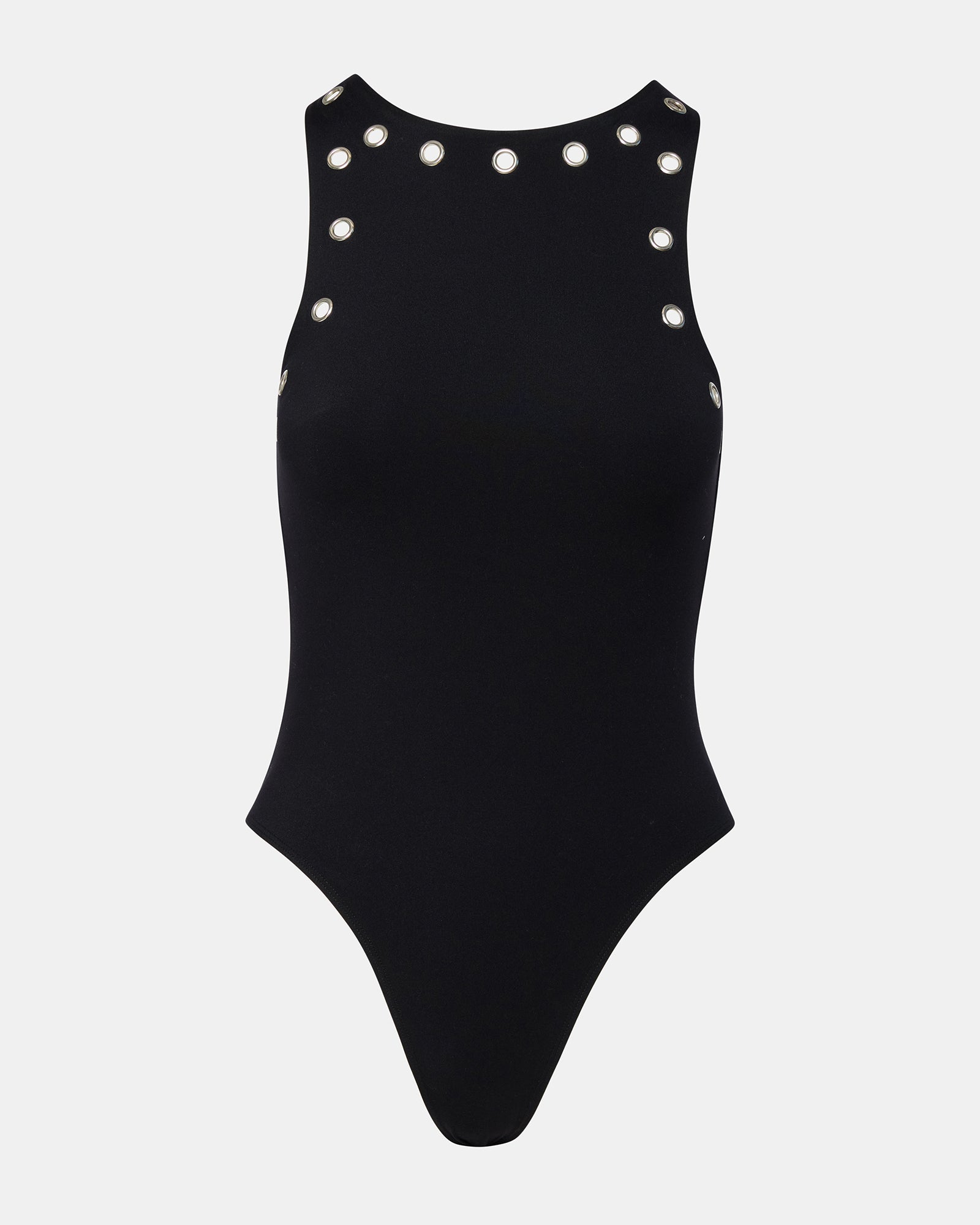 NICO GROMMET BODYSUIT BLACK