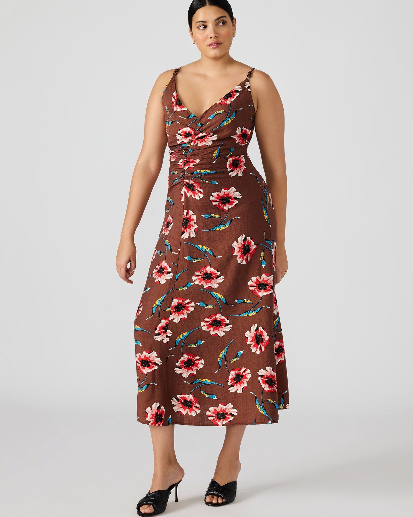 MONROE DRESS BROWN