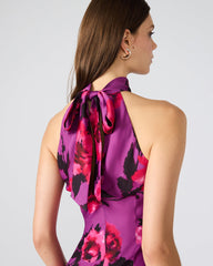 LARA MINI DRESS ROSETTE PINK