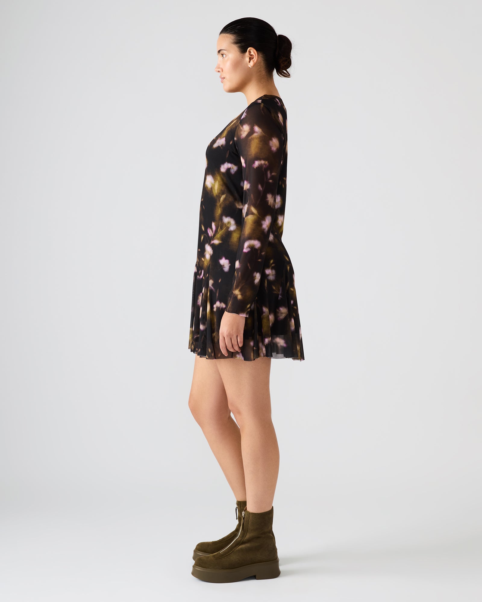 BLISS DRESS BLACK DITSY FLORAL
