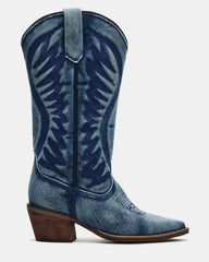 ALBANY DENIM FABRIC WIDE CALF