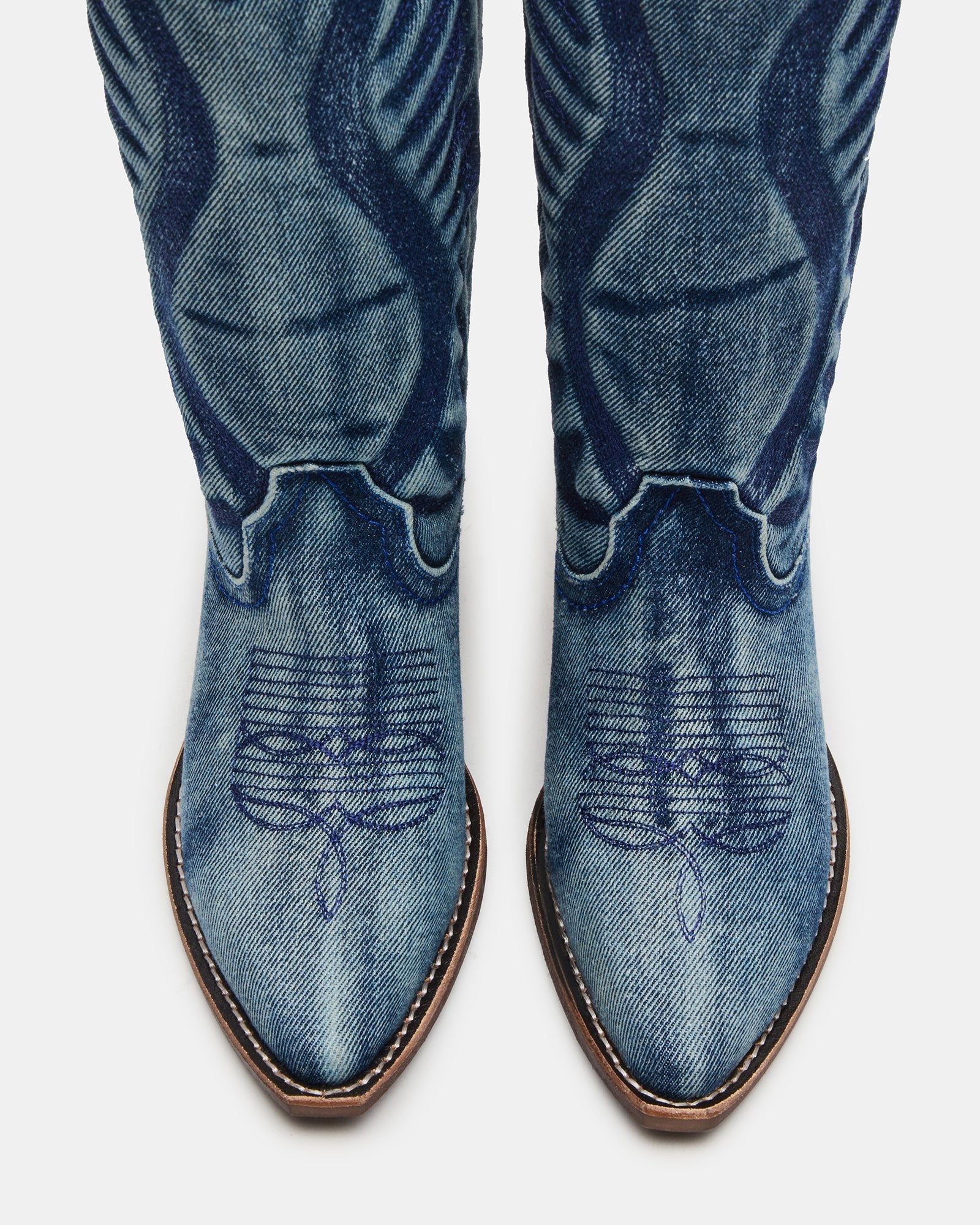 ALBANY DENIM FABRIC WIDE CALF