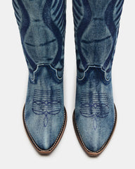 ALBANY DENIM FABRIC WIDE CALF