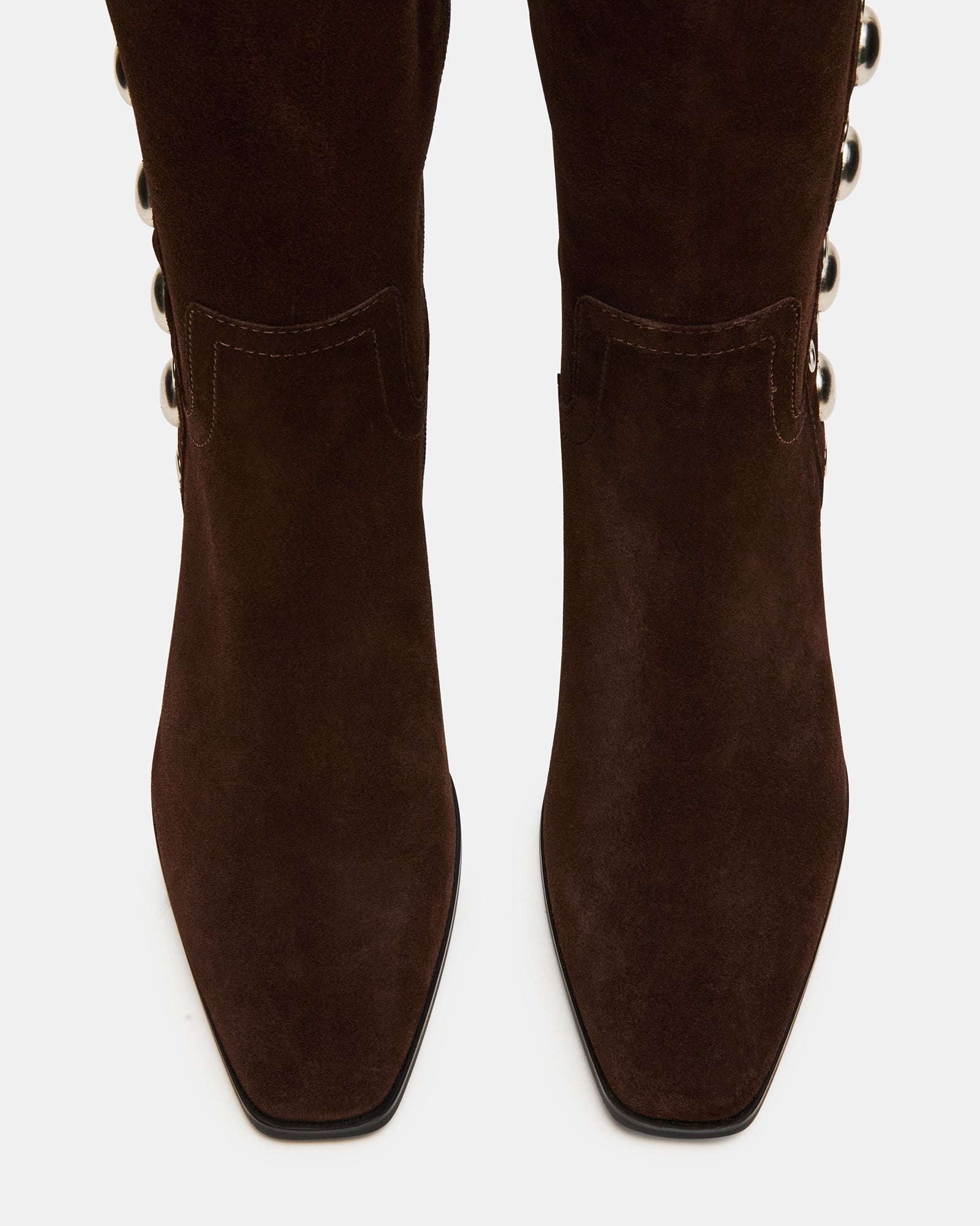 DINGO BROWN SUEDE STUDS