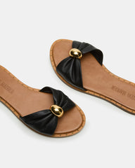 DIPSY BLACK LEATHER