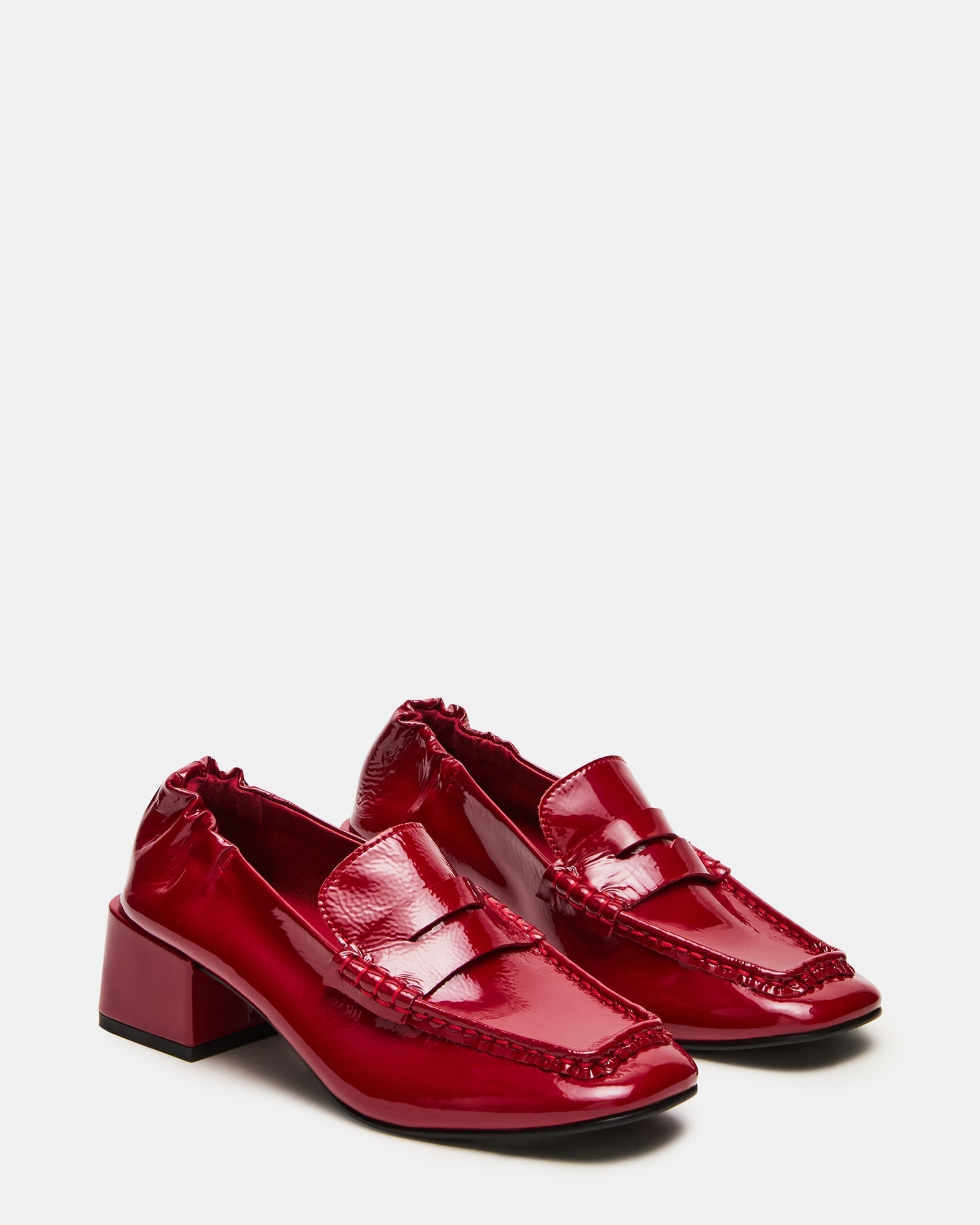ESTEE RED CRINKLE PATENT