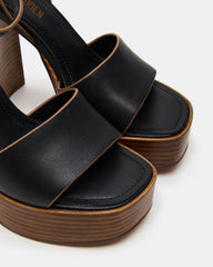 FLORIA BLACK LEATHER
