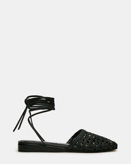 FLUTTER BLACK LEATHER