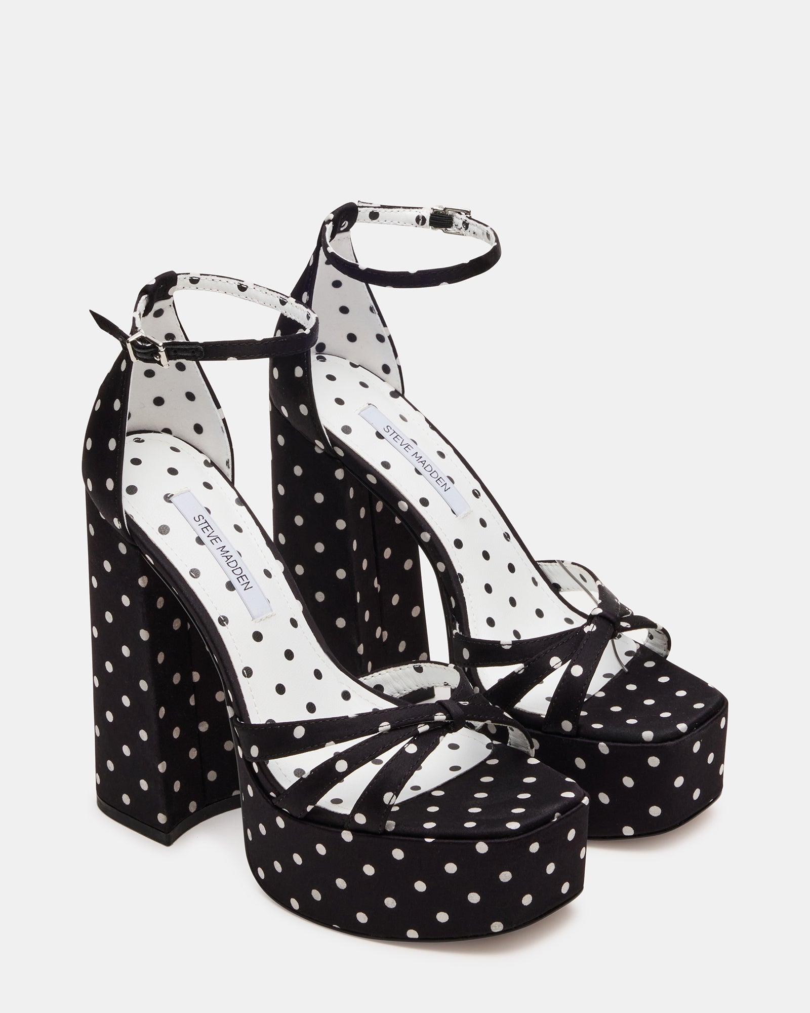 RETRO WHITE/BLACK POLKA DOT