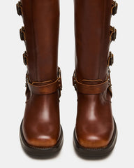 ROCKY COGNAC DISTRESSED WIDE CALF
