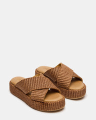 TULUM BROWN RAFFIA