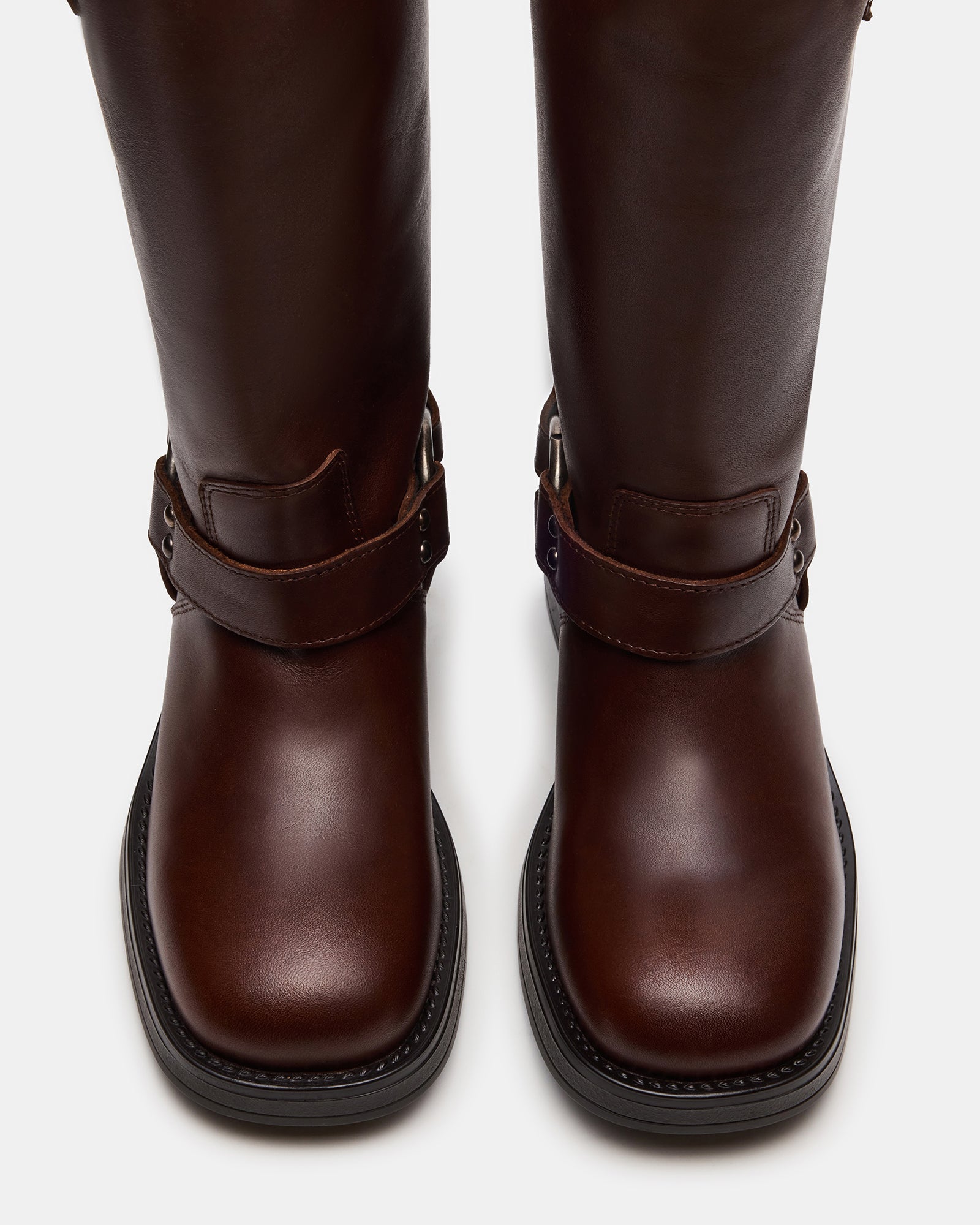 ASTOR BROWN LEATHER WIDE CALF